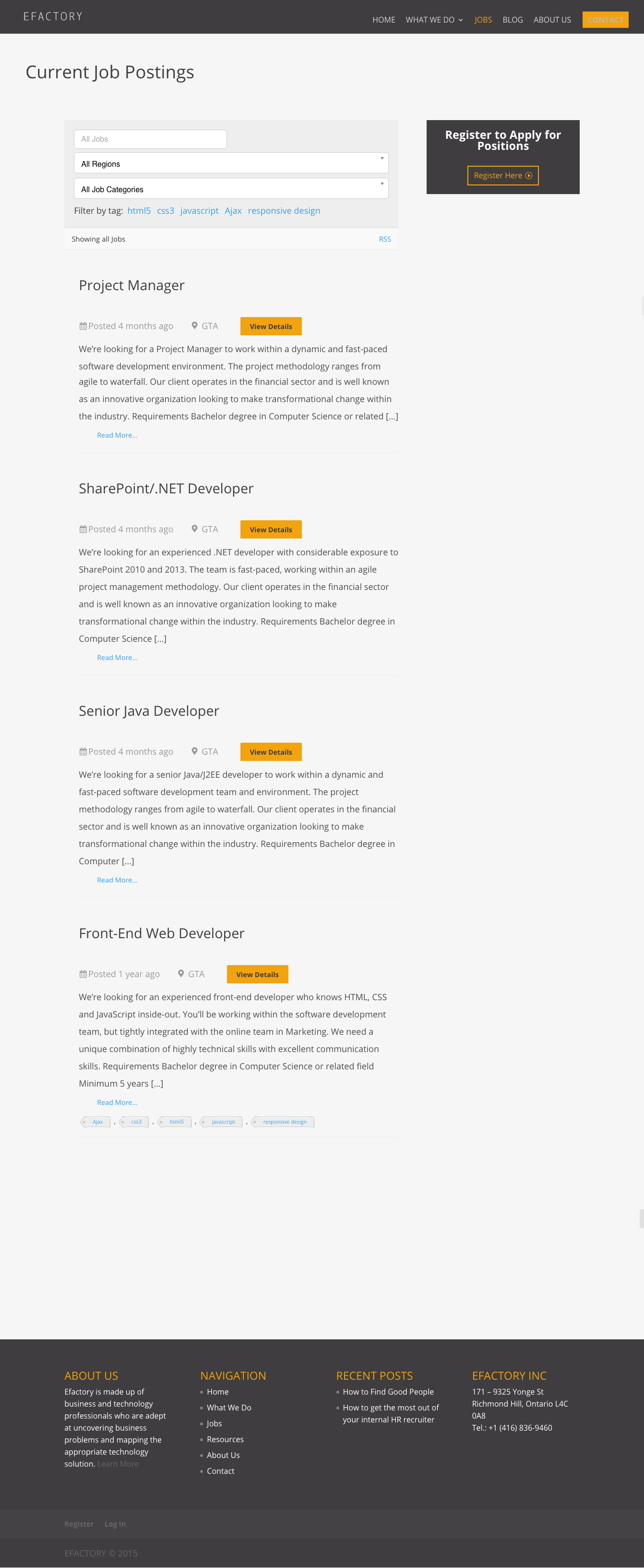 WordPress, Divi, Job Manager WordPress, Divi, Job Manager